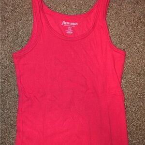 Lot of 2 Girls famous pink Top & children’s place tie front tank top sz 10/12